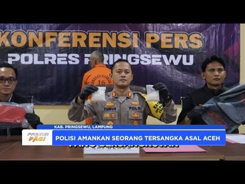 POLRES PRINGSEWU GAGALKAN PEREDARAN SABU DARI ACEH