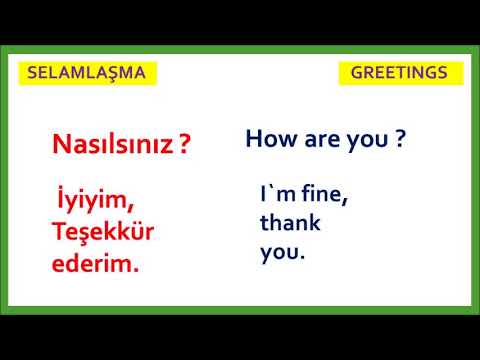 Turkish Lesson III