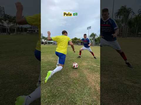 Pele fake step 🇧🇷 #football #shorts #soccer #tutorial #slowmo #pele