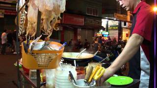 Saigon on Friday night   backpacker area