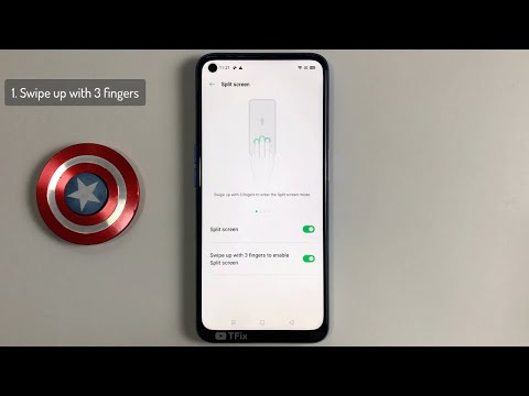 4 Ways to split the phone screen on OPPO A54 Android 10