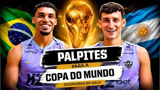 COPA DO MUNDO 2026: PALPITES DO ELENCO DO GALO 🌎🏆