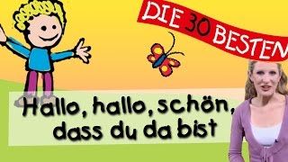 Hallo hallo schön dass du da bist - Anleitung zum Bewegen || Kinderlieder