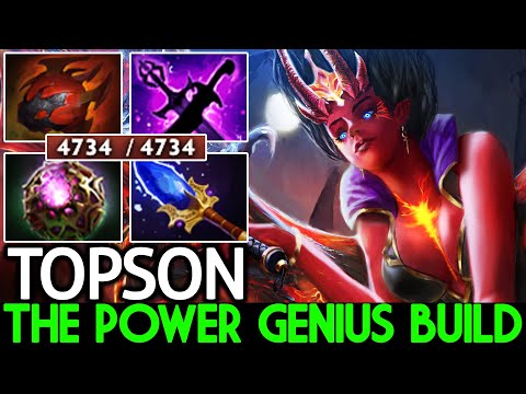 TOPSON [Queen of Pain] The Power Genius Build No Mercy Dota 2