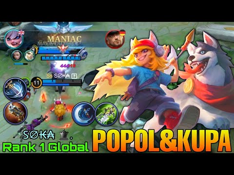 MANIAC Popol & Kupa Real Trouble Maker! - Top 1 Global Popol and Kupa by S∅₭₳ ♛. - Mobile Legends