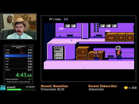 River City Ransom NES speedrun in 9:31 by Arcus
