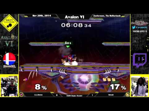 Avalon VI - LLL.Remen (Falco) Vs. Amsah (Fox) - SSBM Singles Losers Quarter Final