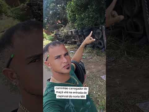 14 de junho de 2026 caminhão vira na entrada de capinzal do norte MA na BR 135