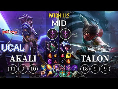 KT Ucal Akali vs Talon Mid - KR Patch 11.2
