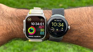 Apple Watch Ultra vs Google Pixel Watch (Day in the Life)