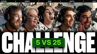 TEAM SPIRIT: 5 VS 25 ЧЕЛЛЕНДЖ