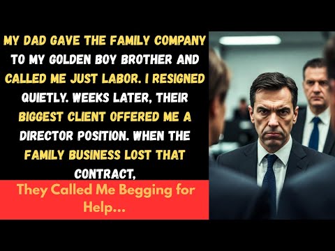 [ Full Story ] My Dad Gave the Family Company to My Golden Boy Brother and Called Me Just Labor...