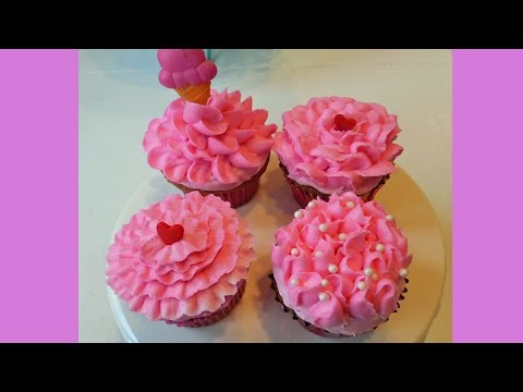 Pretty Rose and Ruffle Cupcakes with Jill