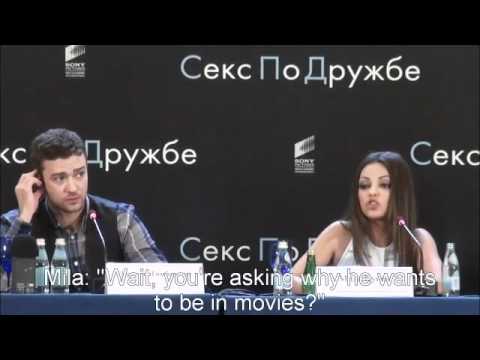 Mila Kunis Smacks Down A Reporter In Russian - with Sub Titles