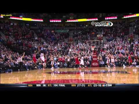 Jordan Crawford Game Winner - Wizards @ Trailblazers 1/21/2013