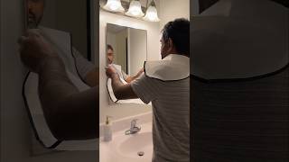 Temu Men’s Beard Trimming Apron | No Mess, Clean Shave!