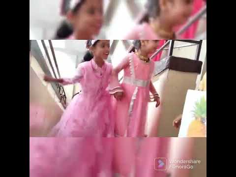 New Cambridge School , Pink colour day/fruit salad day celebration, Goshamahal Branch.