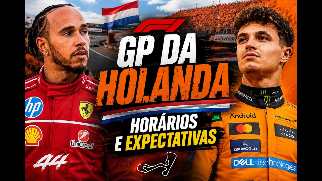 GP DA HOLANDA: MCLAREN E FERRARI QUEREM PARAR A MERCEDES | HORÁRIOS FÓRMULA 1 2026