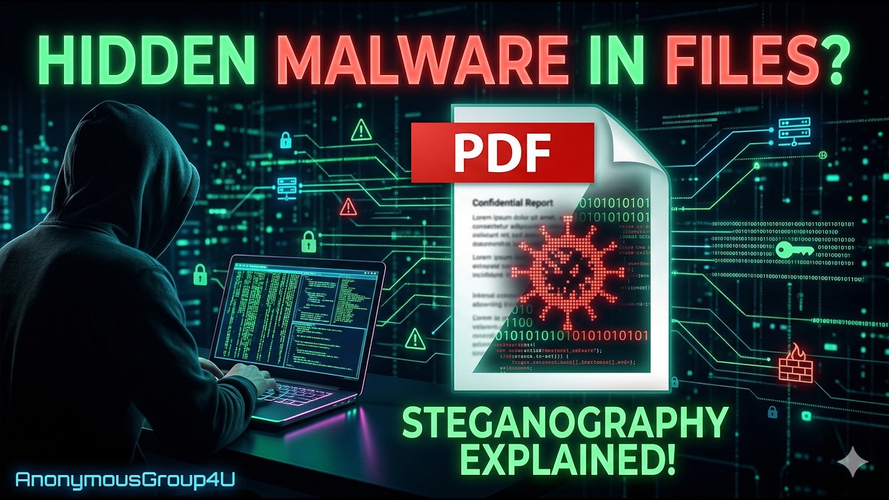 😱 Hidden Malware in PDF? 😱 Steganography Attack Explained | Ethical Hacking | 5 April 2026