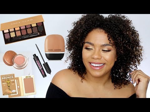 Full Face New Makeup! ABH Soft Glam, Marc Jacobs Shameless, The Balm Take Home the Bronze Video