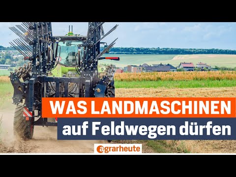 Wegerecht für Landwirte: Landmaschinen auf Wirtschaftswegen - Das sind die Regeln