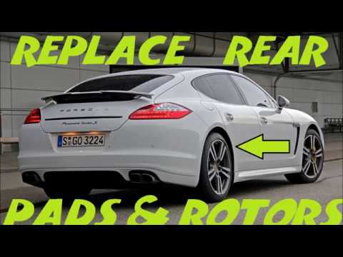 How to Replace Rear Brakes and Rotors Porsche Panamera