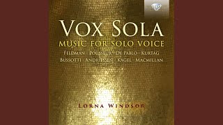 Einige Sätze aus den Sudelbüchern Georg Christoph Lichtenbergs, Op. 37: VII. Geständnis