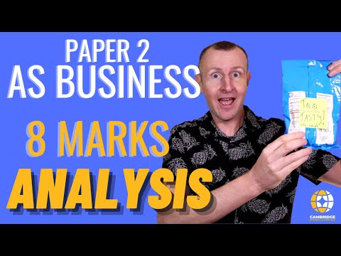 How to score full marks AS Business 8 marks Analysis CAIE