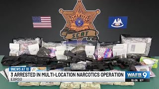 EBRSO: Multi-location narcotics operation leads to 3 arrests