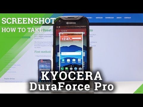 How to Take a Screenshot in KYOCERA DuraForce Pro - Capture Screen