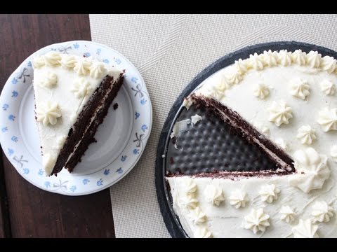 How To Make Two Layer Chocolate Cake With Vanilla Butter Cream - By One Kitchen Episode 29