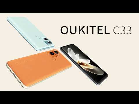 OUKITEL C33 | 8+256GB | COMPACT & Elegant Leather Housing Cover🧡🖤💙6.8'' HD & 50MP Dual Cameras📸