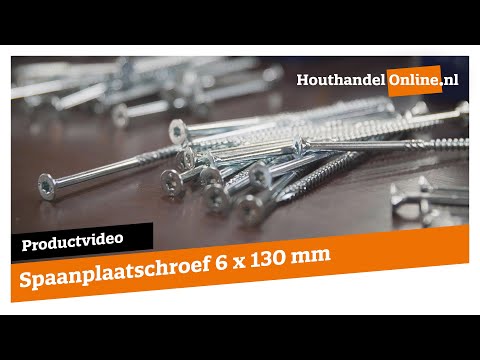 Universele houtschroef Woodpecker 6x130mm Torx video