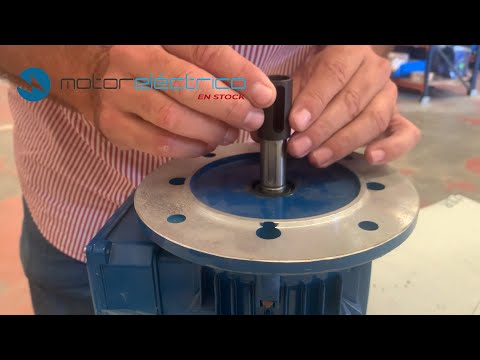 Motor Eléctrico En Stock usa un casquillo para agrandar el eje de un motor eléctrico