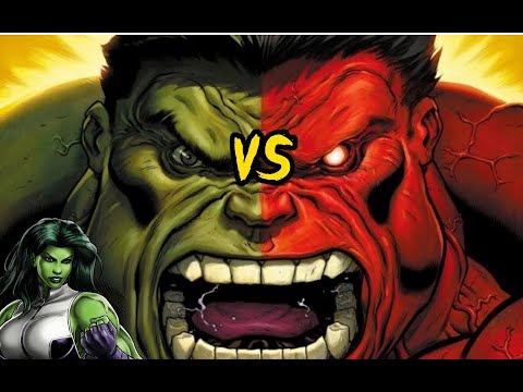 ✅HULK vs RED HULK & SHE HULK in Marvel Contest of Champions