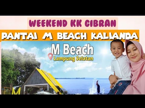 Gibran di pantai M Beach Kalianda Lampung