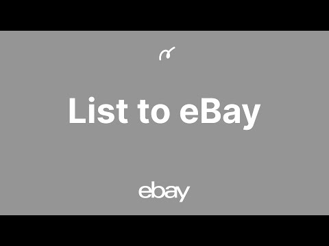 eBay setup: List to eBay — Publish your Etsy, Shopify, WooCommerce or Amazon products to eBay