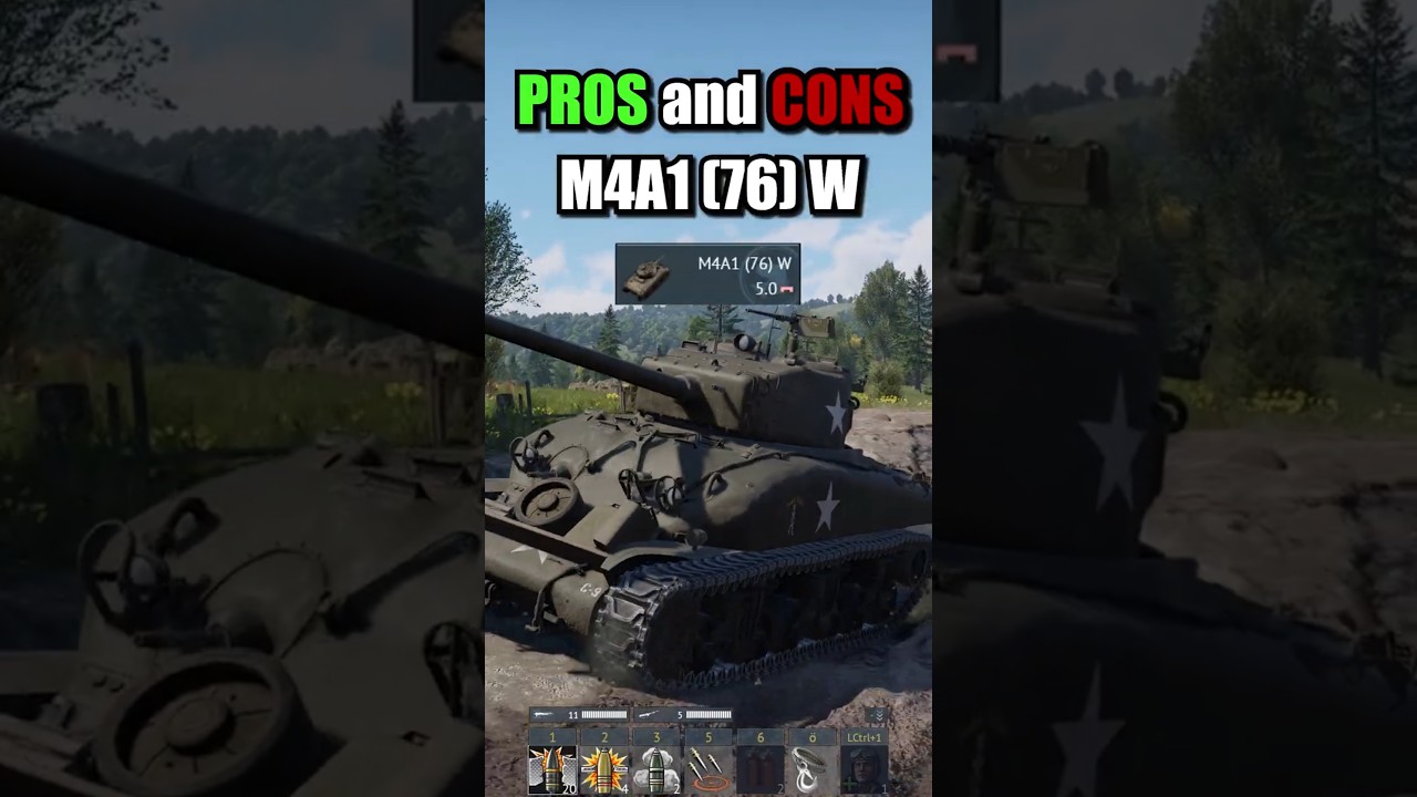 Pros and Cons of the M4A1 (76) W Sherman !