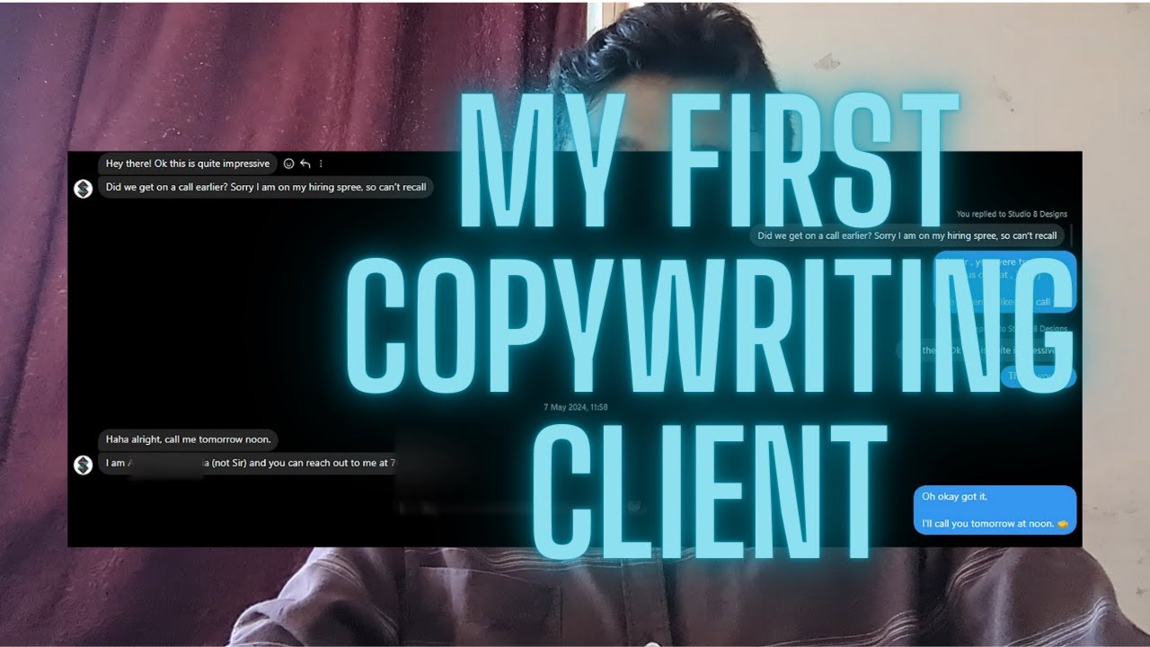 How I Got My First Client as a copywriter.