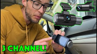 GKU D1000 Dash Cam Review - 4K 3 Channel - Great Cam!