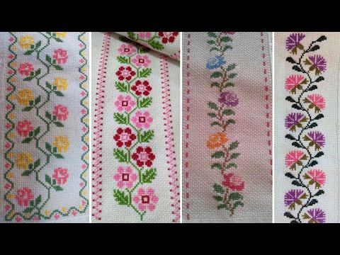 KOLAY ETAMİN HAVLU MODELLERİ | YENİ BAŞLAYANLAR İÇİN BASİT ETAMİN ÖRNEKLERİ | Cross Stitch Patterns