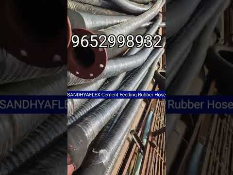150mm ID x 6Mtr Fly Ash Rubber Hose With Both End MS Flange