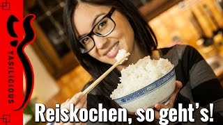 Asiatisch REISKOCHEN - so bekommt man den Reis wie beim Asiaten hin ;)