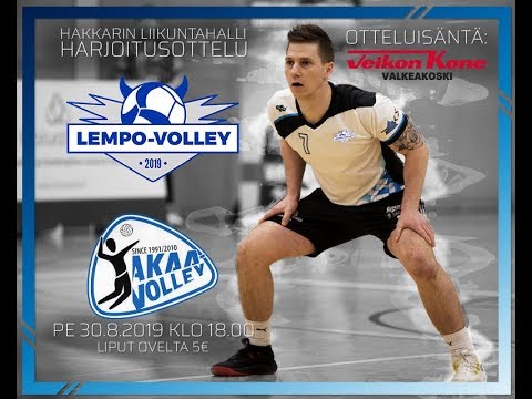 Ennakkovideo Lempo-Volley - Akaa-Volley 30.8.19