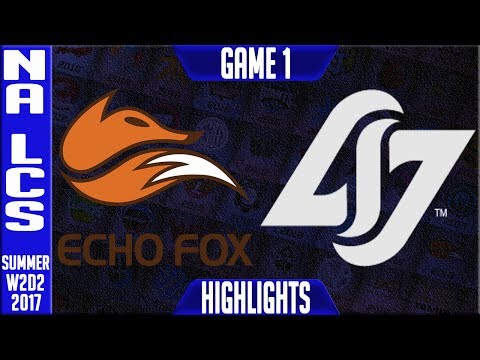 Echo Fox vs CLG Highlights Game 1 | NA LCS Week 2 Day 2 Summer 2017 | FOX vs CLG G1