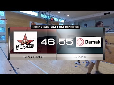 Bank Stars vs Damak - X kolejka - I Liga Warszawa - Koszykarska Liga Biznesu
