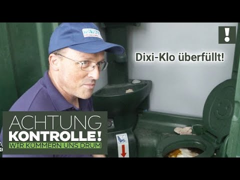 Dixi-Klo überfüllt! 😖 Unterhose verstopft ABSAUGANLAGE! | Achtung Kontrolle
