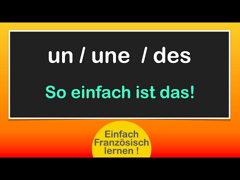 Unbestimmter Artikel / Französisch