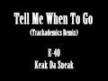 Tell Me When To Go Trackademics