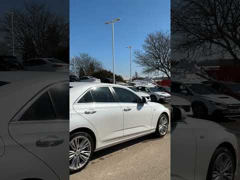 2022 Cadillac CT4 4dr Sdn Premium Luxury in White for sale at Forbes Waterloo Toyota in Waterloo, ON